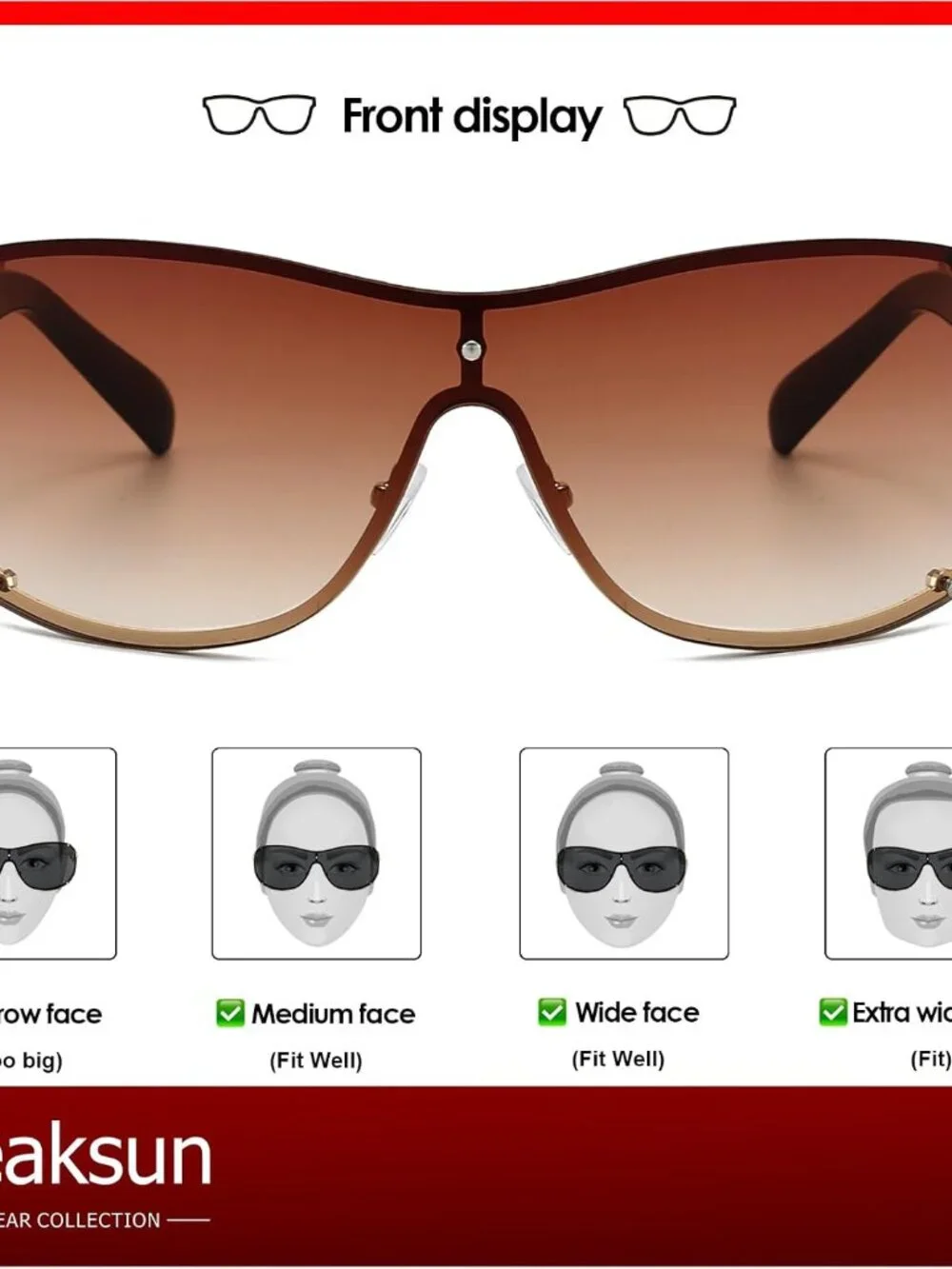 Trendy Oversized Y2K Sunglasses with UV400 Protection & Rhinestone Accents